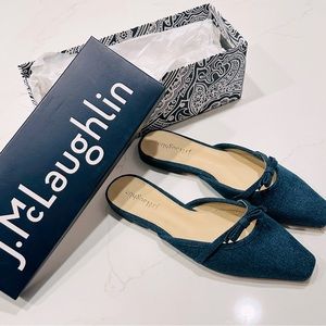 J. McLaughlin Teal Mules